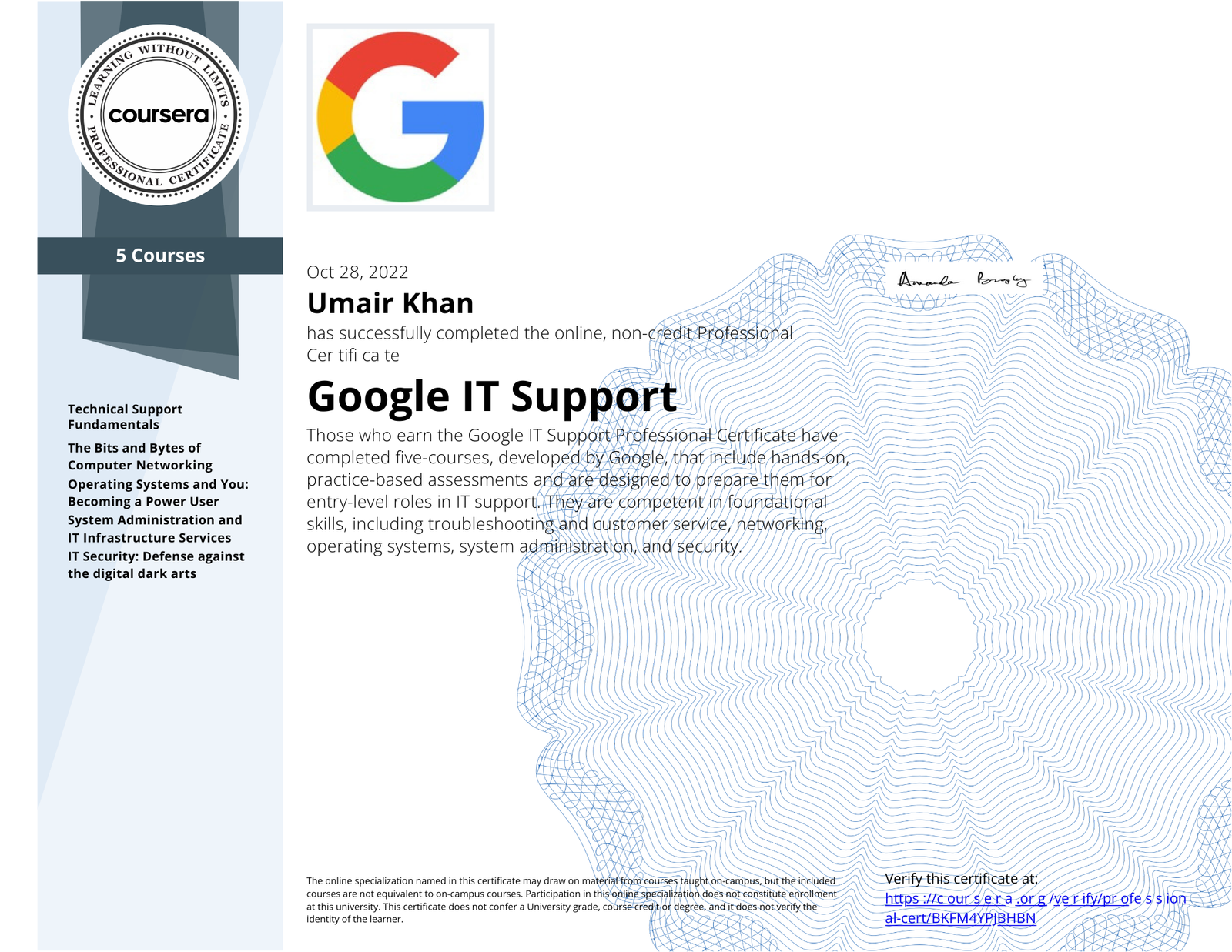 Google IT Support